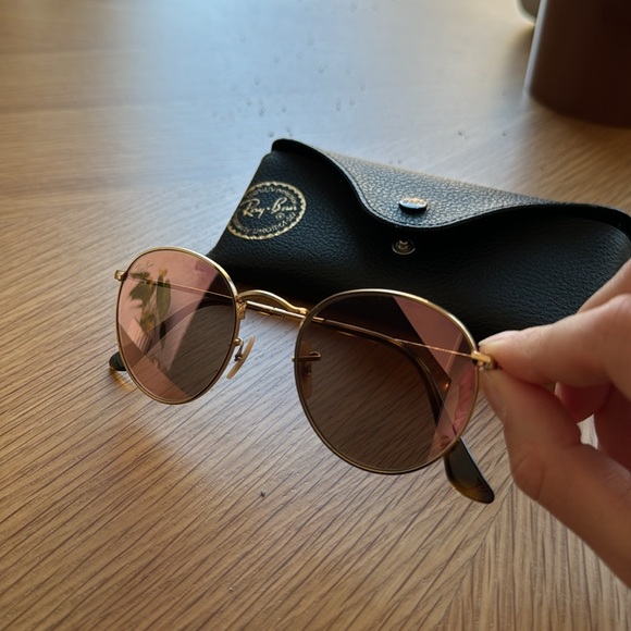 Rayban Chrome Round Sunglasses - Picture 2 of 4
